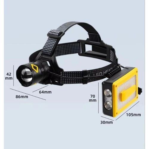 Pro F-3003 Alüminyum Pm10-tg Led Type-c Powerbank Ve Solar Kamp Kafa Feneri