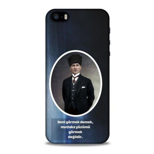 Apple iPhone SE Kılıf Atatürk (7) Telefon Kılıfı Lavivert