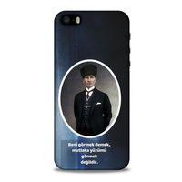 Apple iPhone SE Kılıf Atatürk (7) Telefon Kılıfı Lavivert