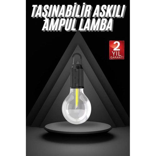 3 Farklı Mod Led'li  Asma Kancalı Kamp Lambası Taşınabilir Ampul