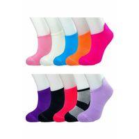 12 Adet Neon Parlak Renk Yumuşak Kadın Bilek Çorap