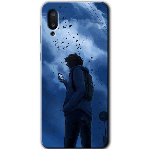 MRCİLETİSİM Samsung Galaxy A02 Kılıf Baskılı Kapak - Sonbahar Yalnızlığı +Tam Ekran Koruyucu