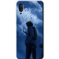 MRCİLETİSİM Samsung Galaxy A02 Kılıf Baskılı Kapak - Sonbahar Yalnızlığı +Tam Ekran Koruyucu