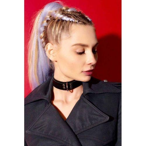 Kadın Ayarlanabilir Cool Şık Deri Choker Tasma