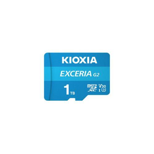KIOXIA 1TB ExceriaG2, LMEX2L001TG2 U1 V30 4K,  CL10, 100Mb/s, MicroSD Kart Bellek (SD Adaptörlü)