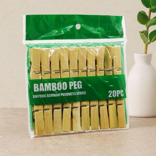 Bambu Ahşap Mandal 20'li