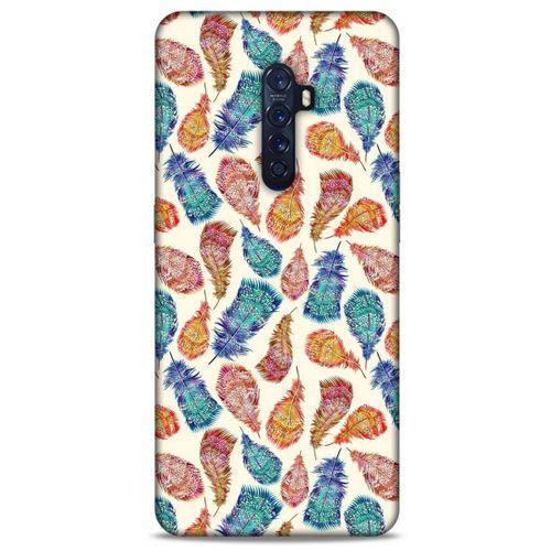 Oppo Reno 2 Kılıf Desenli Özel Seri Tüyler (36) Glitter Kılıf
