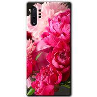 Galaxy Note 10 Plus Kılıf HD Desen Baskılı Arka Kapak - Kırmızı Beyaz Gül