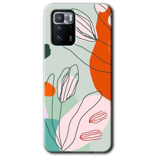 Poco x3 GT Kılıf HD Desen Baskılı Arka Kapak - Vektör Çiçekler