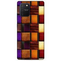 Samsung Galaxy S10 Lite Kılıf Patchwork (44) Tough Armor Kılıf Mor Kahve