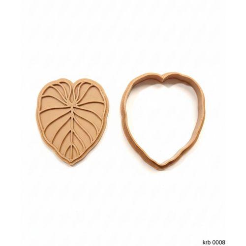 Kalp Yaprak Sekillendirici Kalip Kurabiye Hamur Kesici Oyun ve Seker Hamuru Seti