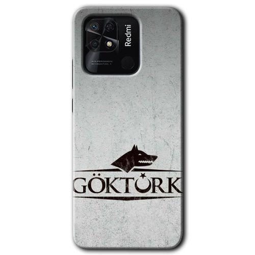 MRCİLETİSİM Xiaomi Redmi 10C Kılıf HD Desen Baskılı Arka Kapak + Temperli Cam - Göktürk