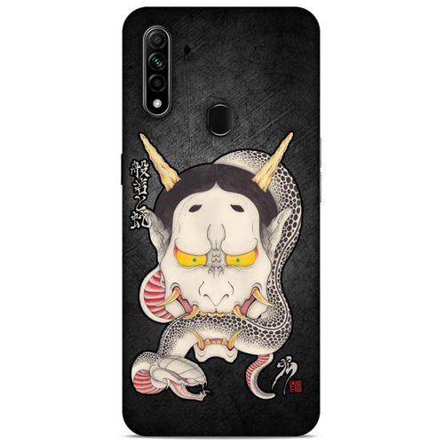 Lopard Oppo A31 Uyumlu Kılıf Tattoo's (50) Shockproof Kılıf Hannya Kijo Dövme