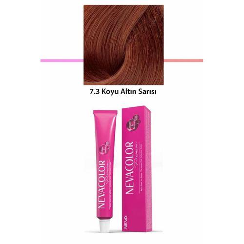 Premium 7.3 Koyu Altın Sarısı - Kalıcı Krem Saç Boyası 50 g Tüp