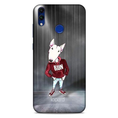 Huawei Honor 8C Kılıf FunnyMaX (41) Tank Kılıf Gri Bull Teriyer