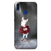 Huawei Honor 8C Kılıf FunnyMaX (41) Tank Kılıf Gri Bull Teriyer