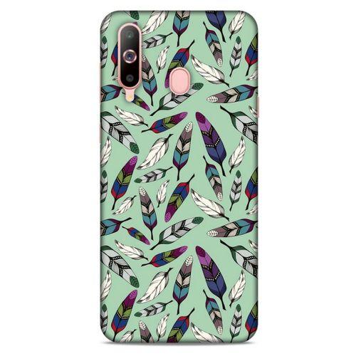 Samsung Galaxy A60 Kılıf Desenli Özel Seri Tüyler (14) Lansman Kılıf