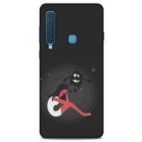 Samsung Galaxy A9 2018 Kılıf Depresyon (34) Slim Armor Kılıf Yeşil Fuşya