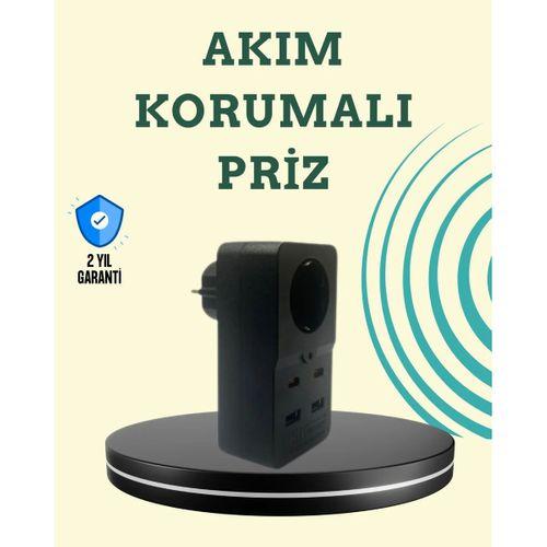 Isıya Dayanıklı Pc Gövdeli Akım Korumalı Priz 4 Usb