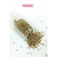 Kesme Cam Boncuk 2mm - 60 Gram - Gold - BNC356