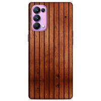 Lopard Oppo Reno 5 Pro 5G Uyumlu Kılıf Wood'X (12) Koruyucu Silikon Desenli