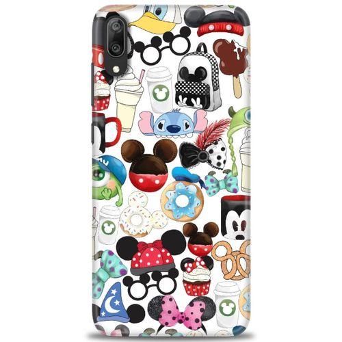 Huawei Y7 Prime 2019 Kılıf HD Baskılı Kılıf - Donut ve Dondurmalar + Tam Ekran Koruyucu
