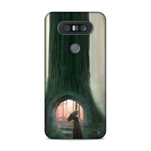 LG Q60 Kılıf Agac Koprusu Arka Kapak Silikon Koruma Full Koruyucu