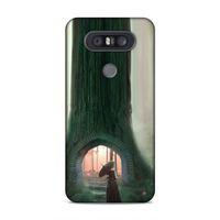 LG Q60 Kılıf Agac Koprusu Arka Kapak Silikon Koruma Full Koruyucu