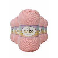 5 Adet Elite Baby El Örgü İpi Tüylenmeyen Bebek Yünü Pudra 6165