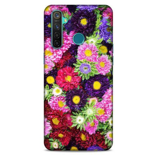 Lopard Oppo Realme 5 Pro Uyumlu Kılıf Bahar (43) Thin Fit Kılıf Çiçek Buketi