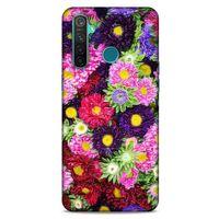Lopard Oppo Realme 5 Pro Uyumlu Kılıf Bahar (43) Thin Fit Kılıf Çiçek Buketi