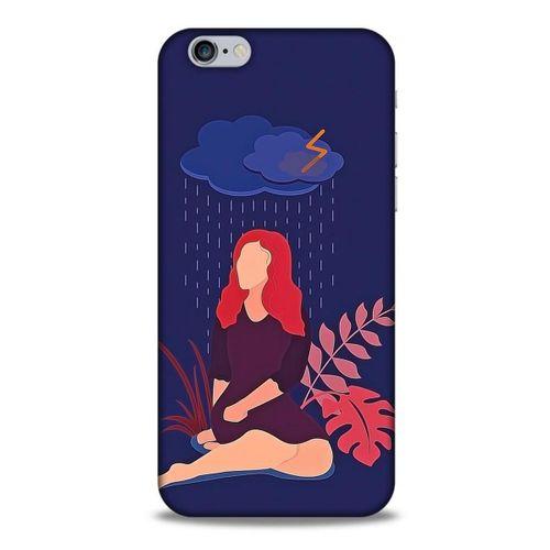 Apple Iphone 6S Kılıf Depresyon (4) Koruma Kılıfı Açık Kahverengi