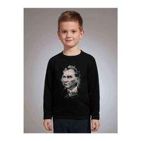 Ulu Önder Gazi Mustafa Kemal Atatürk Portre Baskılı Çocuk Siyah Sweatshirt