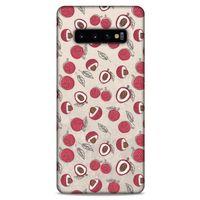 Frutix Lychee 01 Samsung Galaxy S10 Plus Kılıf Desenli Silikon