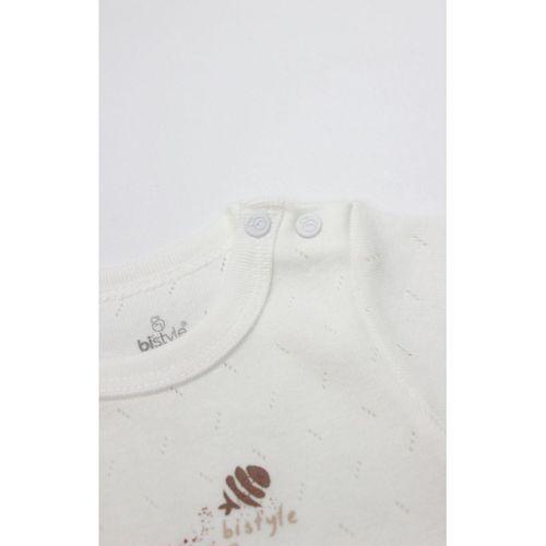 Bistyle Body Yarım Kol Ocean And Starfish 17182 Ekru