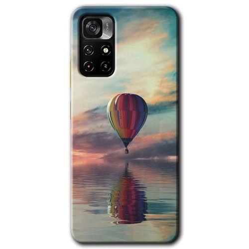 Redmi Note 11T Kılıf HD Desen Baskılı Arka Kapak - Zeplin + Kırılmaz Cam