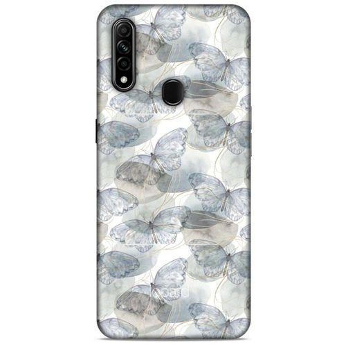 Oppo A31 Kılıf Kelebek Etkisi (29) Arka Koruma Kılıfı Kırmızı Yeşil