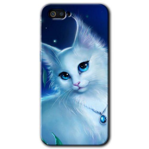 Realme C2 Kılıf HD Desen Baskılı Arka Kapak - Cat Glance