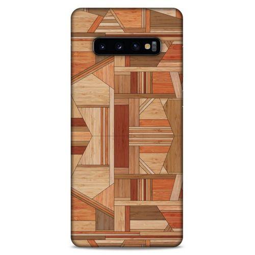 Lopard Samsung Galaxy S10 Plus Uyumlu Kılıf Wood'X (43) Thin Fit Kılıf Baskılı