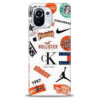 Xiaomi Mi 11 Kılıf HD Baskılı Kılıf - Stussy + Tam Ekran Koruyucu