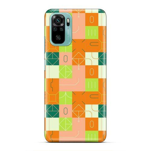 Xiaomi Redmi Note 10 5G Uyumlu Kılıf Insomnia (48) Bumper Kılıf Fıstık Yeşili Turuncu