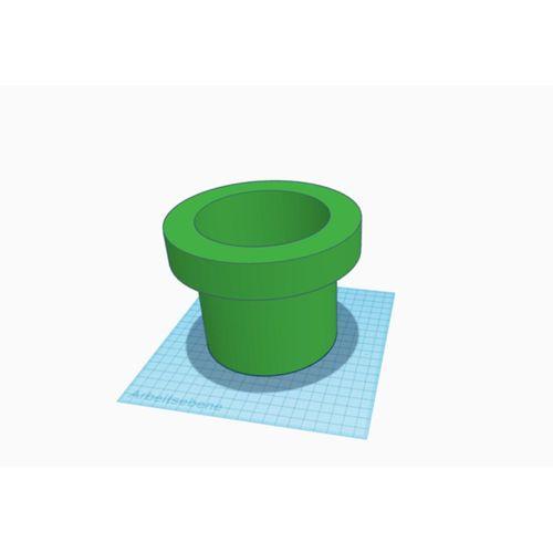 Mario Temalı Saksı – 3D Baskı Dekoratif Saksı (Bu ürün Sadece Plastik parçadır - Almadan Önce Soru Sorabilirsiniz)