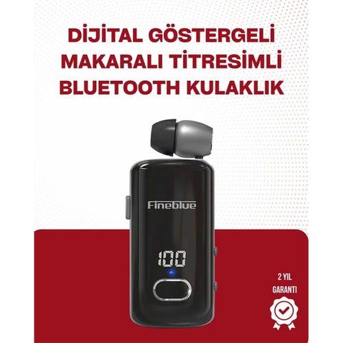 Fineblue F580 Bluetooth Kulaklık – Klipsli, Dijital Göstergeli, Su Geçirmez, 12 Saat Pil Ömürlü