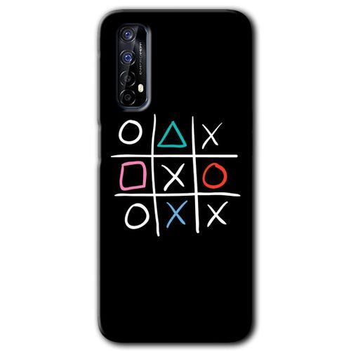 Realme 7 Kılıf HD Desen Baskılı Arka Kapak + Temperli Cam - Sauce