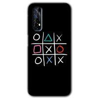 Realme 7 Kılıf HD Desen Baskılı Arka Kapak + Temperli Cam - Sauce