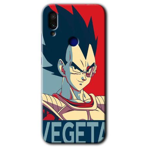 Xiaomi Redmi Note 7 HD Baskılı Kılıf + 9D Tam Ekran Koruyucu - Vegeta