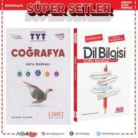 Limit TYT Coğrafya ve AKM Dil Bilgisi Soru Bankası Seti 2 Kitap