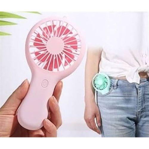 Mini Fan,Telefon Tutucu,Portatif El Vantilatörü Pembe  9,3X19Cm Usb Şarjlı El Fanı