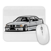 Bmw Stanced out E36 Gray Mouse Pad