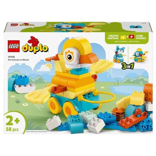 Çocuk Eğitici Oyuncak  DUPLO Kasabası 3’ü 1 Arada Tekerlekli Hayvanlar 10448